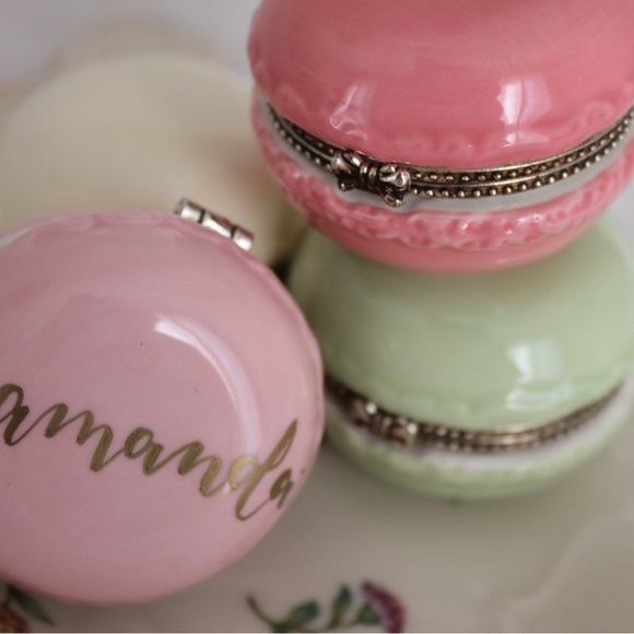 Macaron Ceramic Trinket (set of 4) - Picture 2 of 6